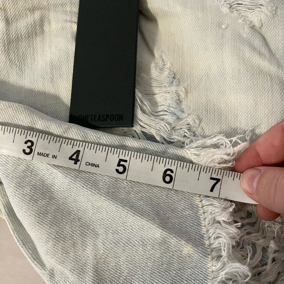 NEW!!!! One Teaspoon Brando Stevies Shorts Light‎ Wash High Waist Classic Sz 26 - Picture 9 of 11